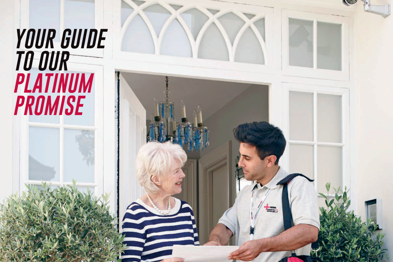 NICEIC Protection with Platnium Promise showing contractor offering householder appropriate documentation as a part of agreed works 